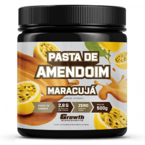 PASTA DE AMENDOIM SABOR MARACUJÁ 500G - GROWTH SUPPLEMENTS